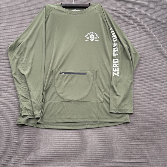 Zero Foxtrot Shirt Mens 2XL Long Sleeve Performance Pullover Pocket Polyester - Picture 1 of 9
